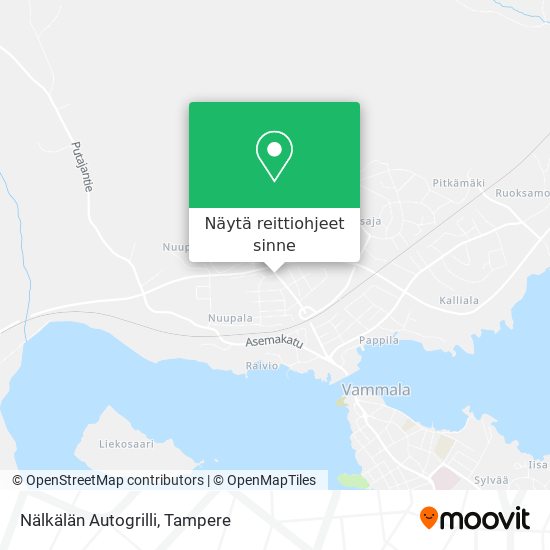 Nälkälän Autogrilli kartta