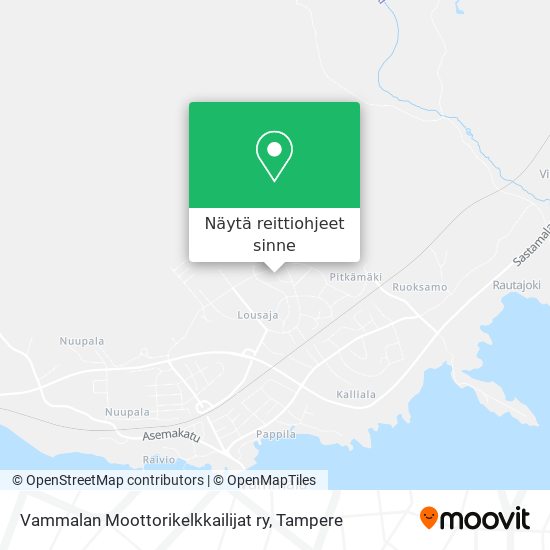 Vammalan Moottorikelkkailijat ry kartta