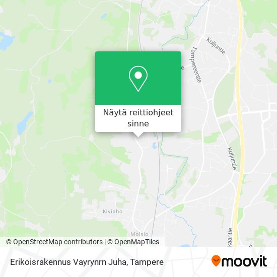 Erikoisrakennus Vayrynrn Juha kartta