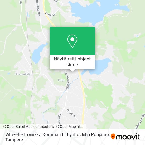 Vilte-Elektroniikka Kommandiittiyhtiö Juha Pohjamo kartta