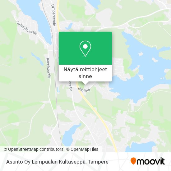 Asunto Oy Lempäälän Kultaseppä kartta