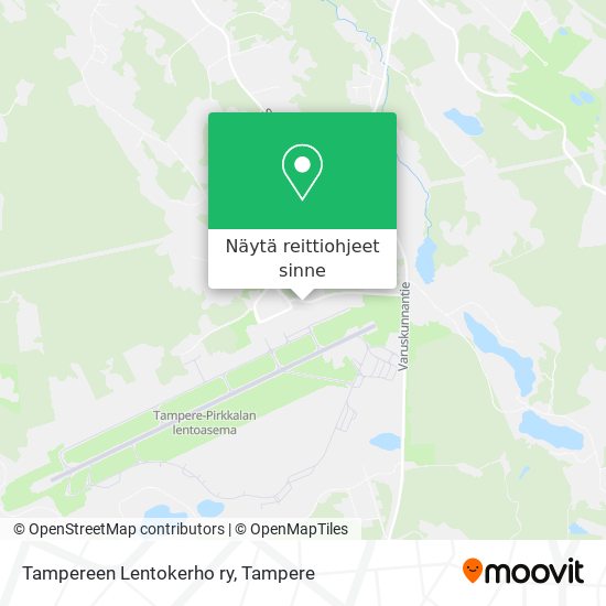 Tampereen Lentokerho ry kartta