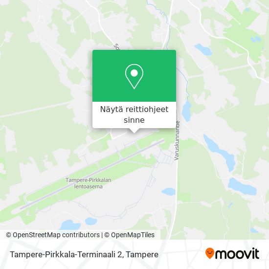 Tampere-Pirkkala-Terminaali 2 kartta