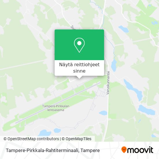 Tampere-Pirkkala-Rahtiterminaali kartta