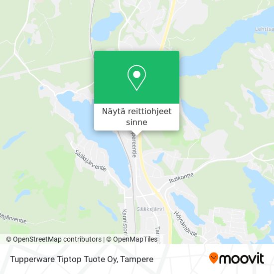 Tupperware Tiptop Tuote Oy kartta