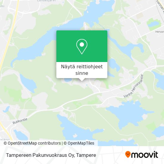 Tampereen Pakunvuokraus Oy kartta