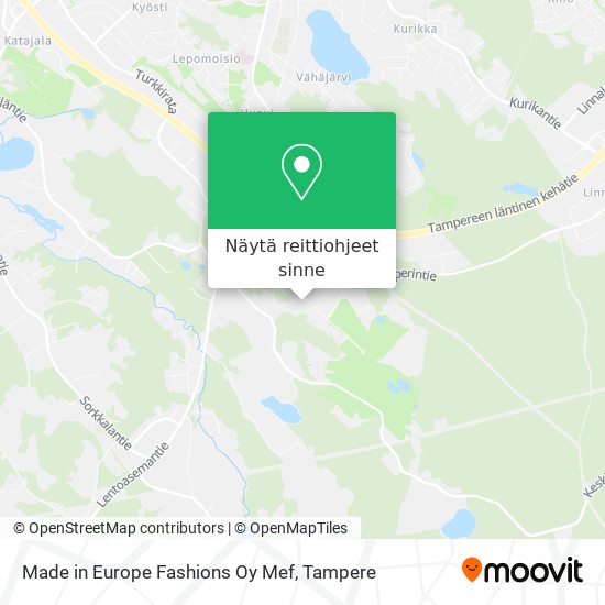 Made in Europe Fashions Oy Mef kartta