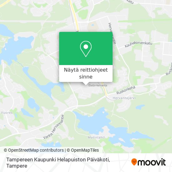 Tampereen Kaupunki Helapuiston Päiväkoti kartta