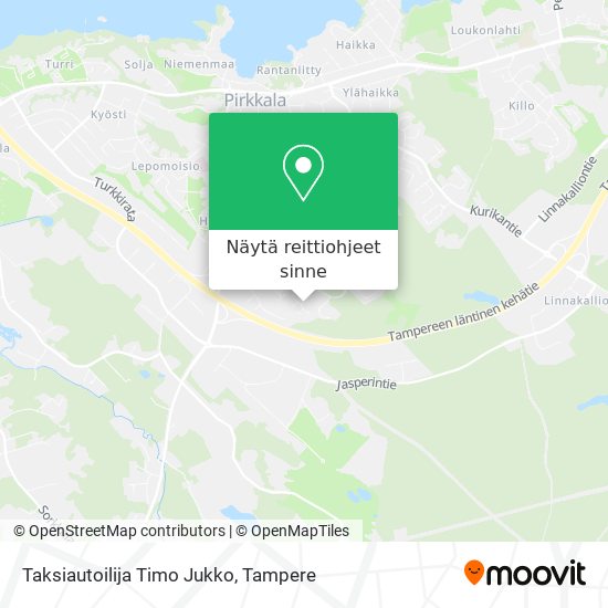 Taksiautoilija Timo Jukko kartta