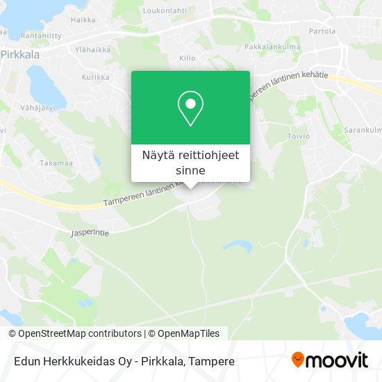 Edun Herkkukeidas Oy - Pirkkala kartta