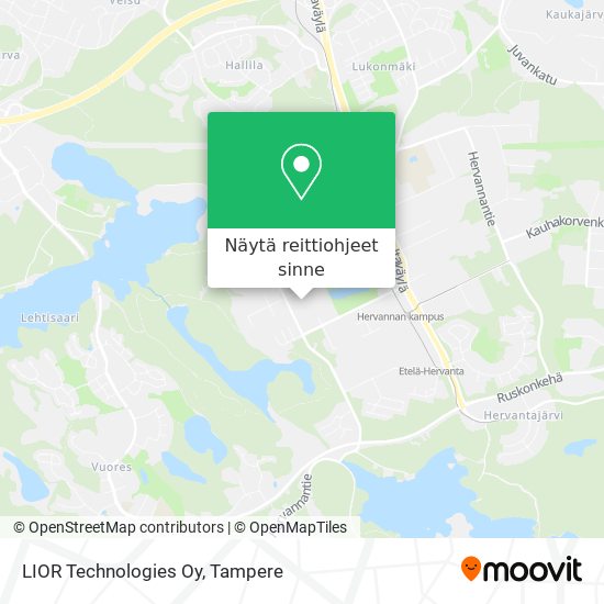 LIOR Technologies Oy kartta