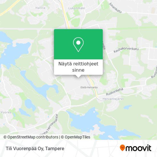 Tili Vuorenpää Oy kartta