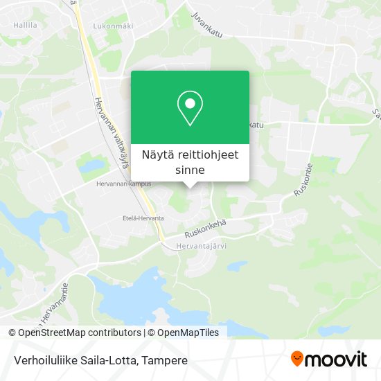 Verhoiluliike Saila-Lotta kartta