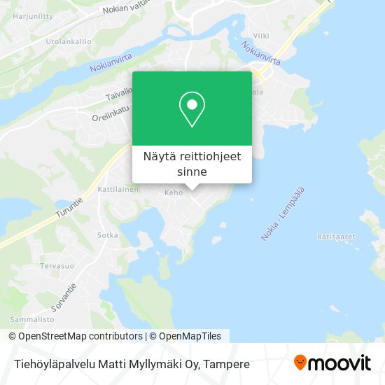 Tiehöyläpalvelu Matti Myllymäki Oy kartta