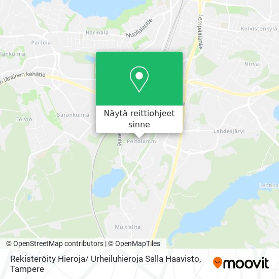 Rekisteröity Hieroja/ Urheiluhieroja Salla Haavisto kartta