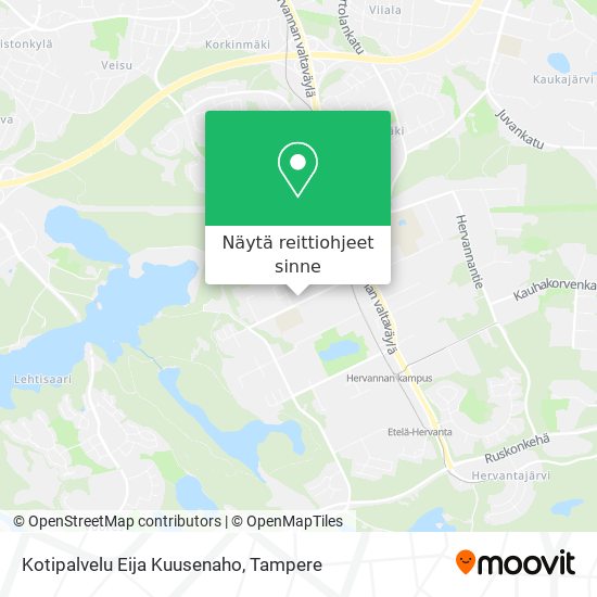 Kotipalvelu Eija Kuusenaho kartta