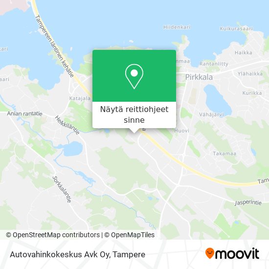 Autovahinkokeskus Avk Oy kartta