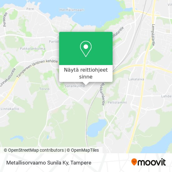Metallisorvaamo Sunila Ky kartta