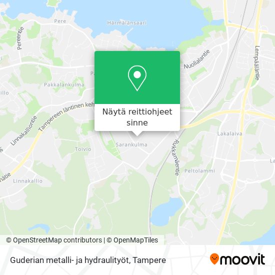 Guderian metalli- ja hydraulityöt kartta