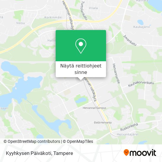 Kyyhkysen Päiväkoti kartta