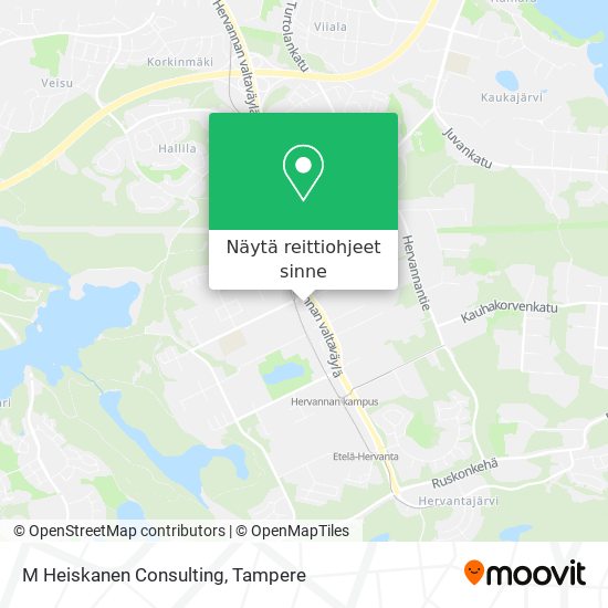 M Heiskanen Consulting kartta
