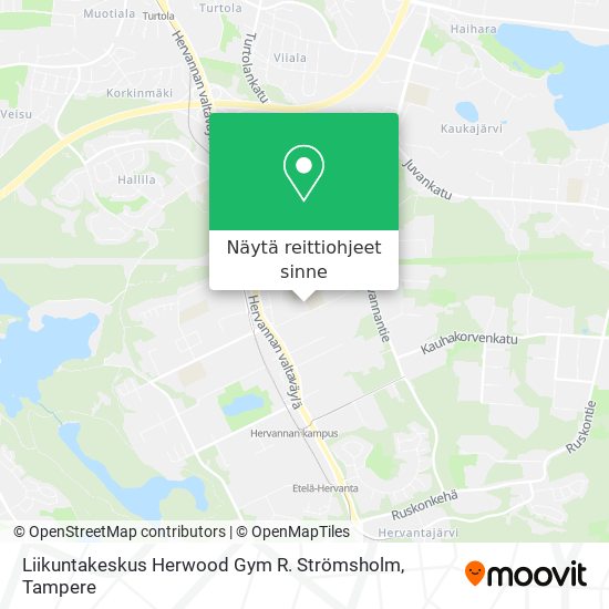 Liikuntakeskus Herwood Gym R. Strömsholm kartta