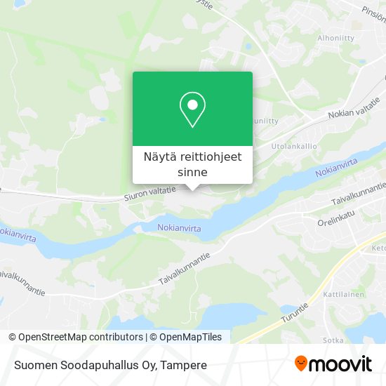 Suomen Soodapuhallus Oy kartta