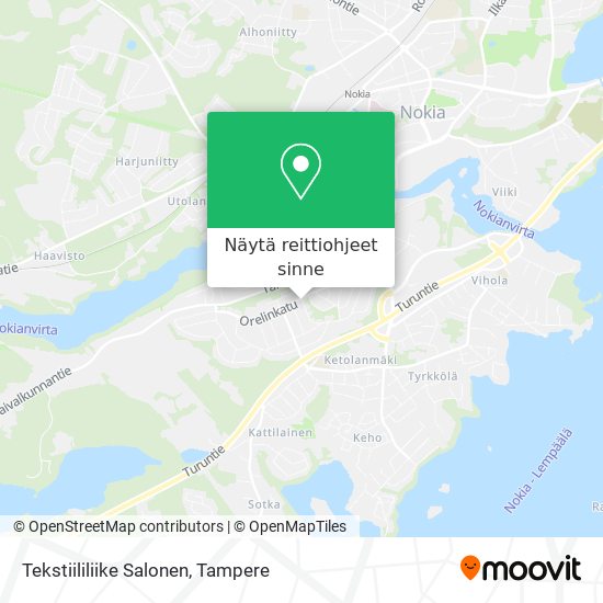 Tekstiililiike Salonen kartta