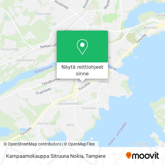 Kampaamokauppa Sitruuna Nokia kartta