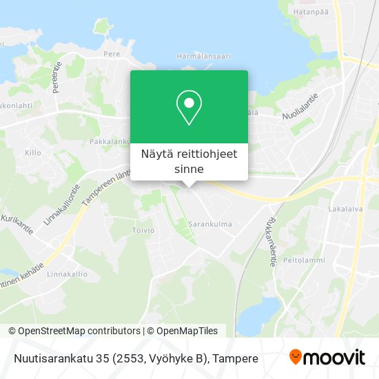 Nuutisarankatu 35 (2553, Vyöhyke B) kartta