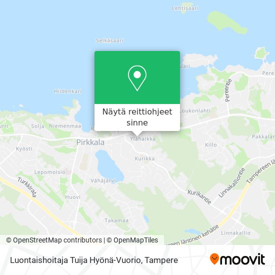 Luontaishoitaja Tuija Hyönä-Vuorio kartta