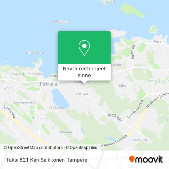 Taksi 821 Kari Saikkonen kartta