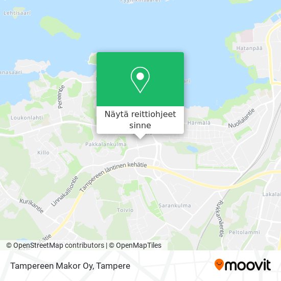 Tampereen Makor Oy kartta