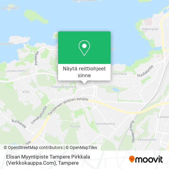 Elisan Myyntipiste Tampere Pirkkala (Verkkokauppa.Com) kartta
