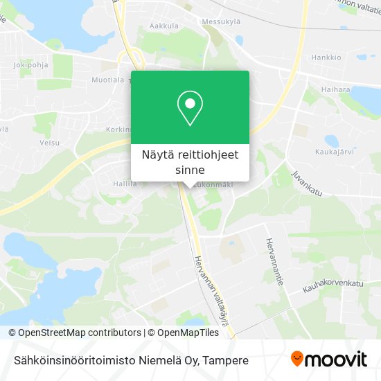 Sähköinsinööritoimisto Niemelä Oy kartta