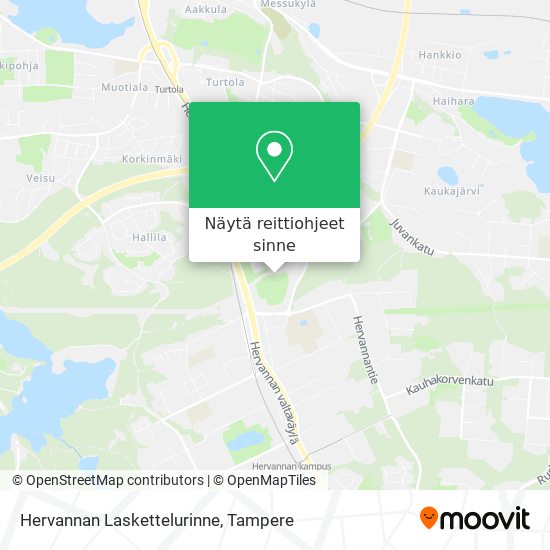 Hervannan Laskettelurinne kartta
