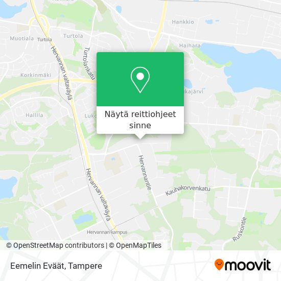 Eemelin Eväät kartta