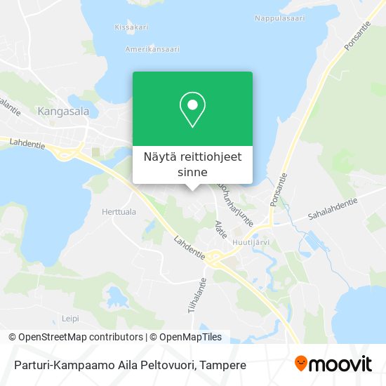 Parturi-Kampaamo Aila Peltovuori kartta