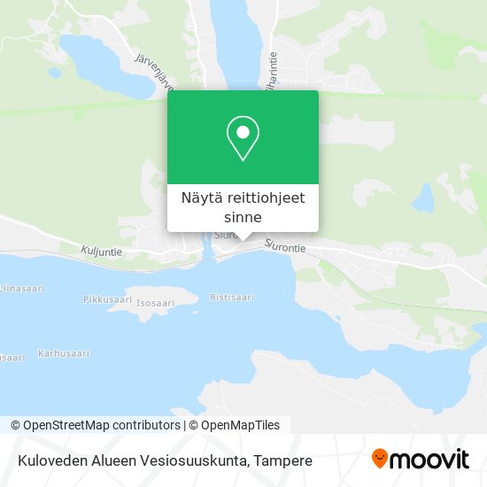 Kuloveden Alueen Vesiosuuskunta kartta