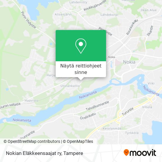 Nokian Eläkkeensaajat ry kartta
