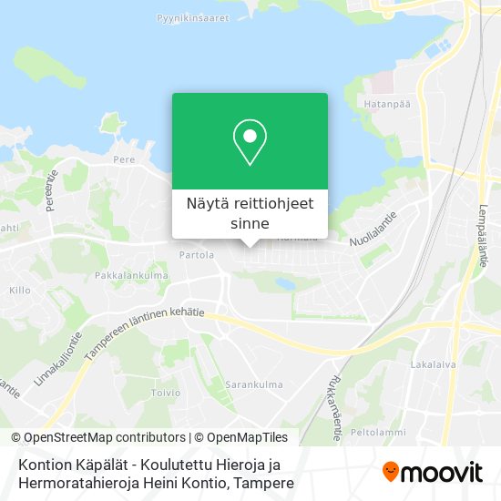 Kontion Käpälät - Koulutettu Hieroja ja Hermoratahieroja Heini Kontio kartta