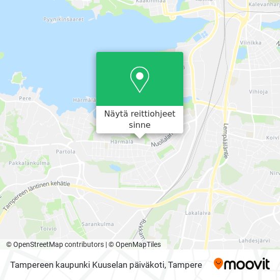 Tampereen kaupunki Kuuselan päiväkoti kartta