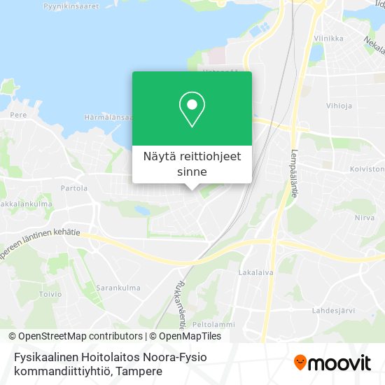 Fysikaalinen Hoitolaitos Noora-Fysio kommandiittiyhtiö kartta