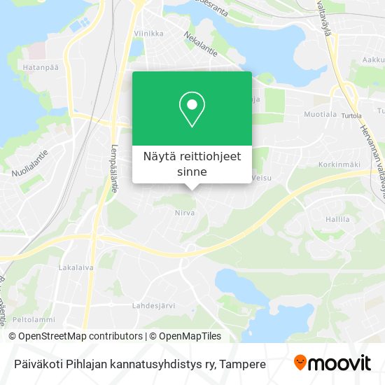 Päiväkoti Pihlajan kannatusyhdistys ry kartta