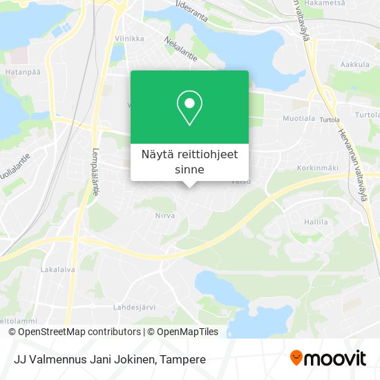 JJ Valmennus Jani Jokinen kartta