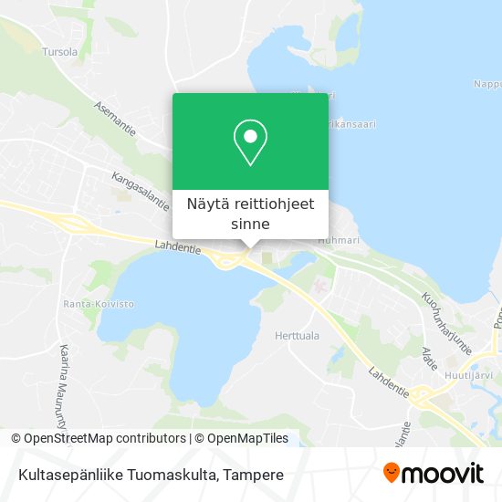 Kultasepänliike Tuomaskulta kartta