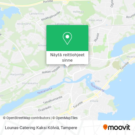 Lounas-Catering Kaksi Kölviä kartta