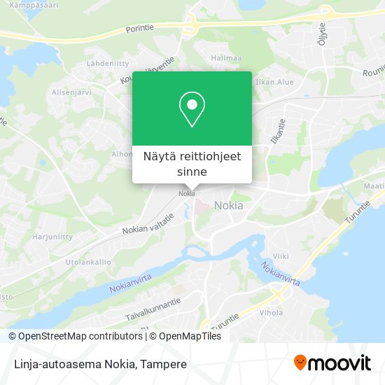 Linja-autoasema Nokia kartta