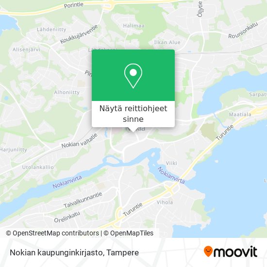 Nokian kaupunginkirjasto kartta