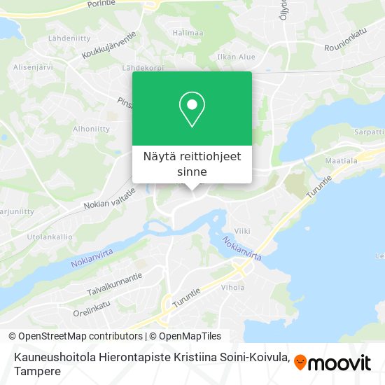 Kauneushoitola Hierontapiste Kristiina Soini-Koivula kartta